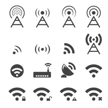 Wireless icon Stock Illustration