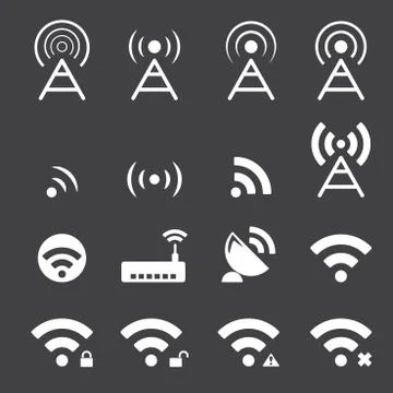 Wireless icon Stock Illustration