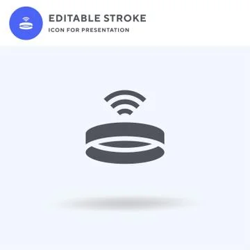 Wireless icon vector, filled flat sign, solid pictogram isolated on white, logo イラスト素材