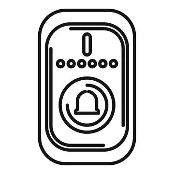 Wireless intercom system showing ringing icon Stock Illustration