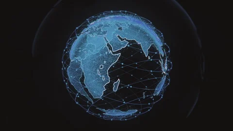 Wireless internet data wifi connectivity by a global system of telecommunication Vídeo Stock 116325969