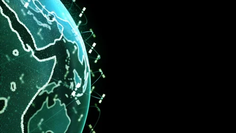 Wireless internet data wifi connectivity by a global system of telecommunication Stock Footage 127787870