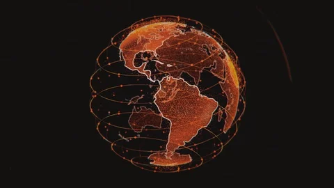 Wireless internet data wifi connectivity by a global system of telecommunication Stock Footage 128840793