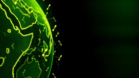 Wireless internet data wifi connectivity by a global system of telecommunication Stock Footage 128841833