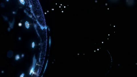 Wireless internet data wifi connectivity by a global system of telecommunication Stock Footage 131652028