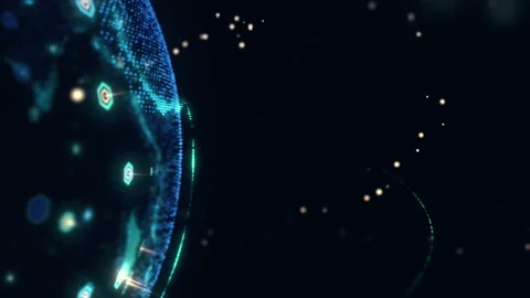 Wireless internet data wifi connectivity by a global system of telecommunication Stock Footage 135317195