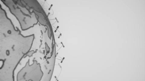 Wireless internet data wifi connectivity by a global system of telecommunication Stock Illustration