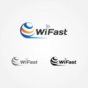 Wireless Internet Globe Logo Sign Symbol Icon Stock Illustration