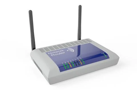Wireless internet router Stock Illustration