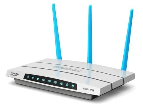 Wireless internet router Stock Illustration