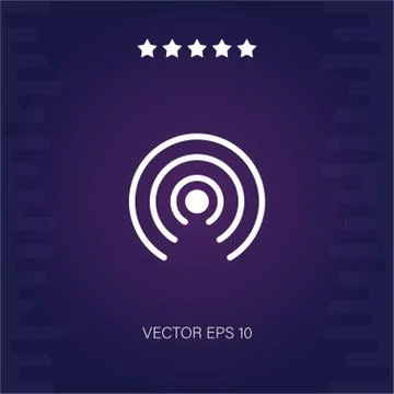 Wireless-internet vector icon Stock Illustration