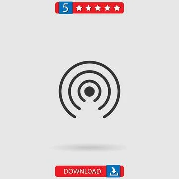 Wireless-internet vector icon Stock-Illustration