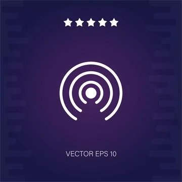 Wireless-internet vector icon Illustrazione stock