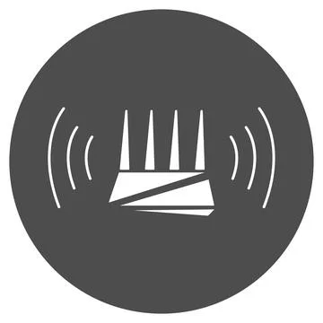 Wireless Internet Wifi Signal Connection Illustrazione stock