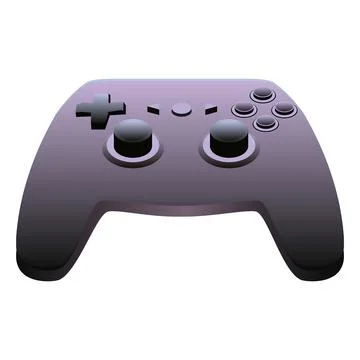 Wireless joystick for control in video games isolated on white. Stock-Illustration