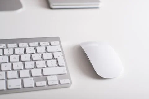 Wireless keyboard and mouse Stock Photos