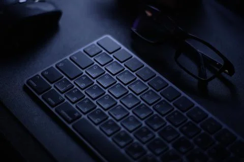 Wireless keyboard and mouse Stock Photos
