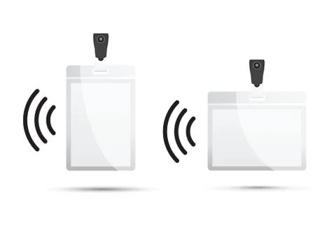 Wireless lanyards Stock Illustration