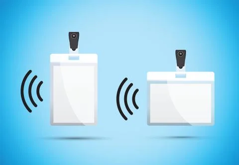 Wireless lanyards Stock Illustration