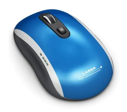 Wireless laser computer mouse Illustrazione stock