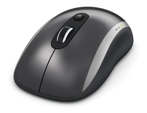 Wireless laser computer mouse Foto stock
