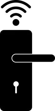 Wireless lock icon. Illustrazione stock