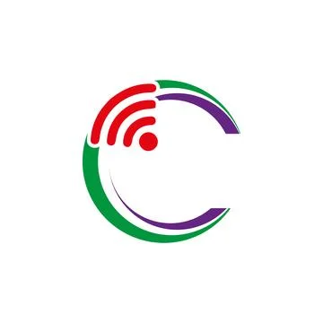 Wireless Logo Template vector illustration Stock Illustration