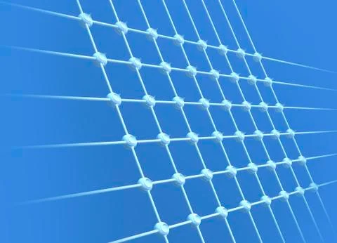 Wireless mesh network, conceptual artwork Stock Illustration