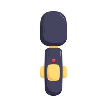 Wireless microphone Stock Illustration