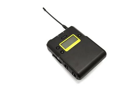 Wireless microphone isolated white background Photos