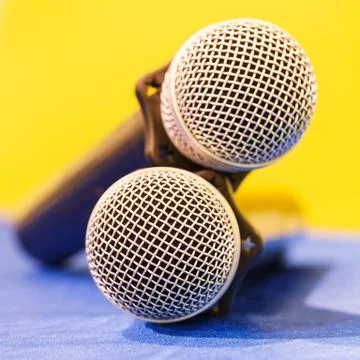 Wireless microphone Stock Photos