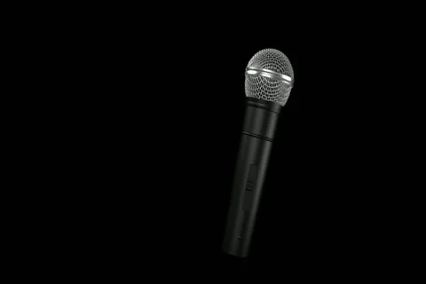 Wireless Microphone Transition HD Stock Footage 10870530