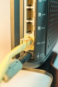 Wireless Modem back Stock Photos