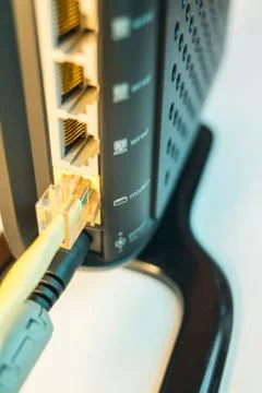 Wireless Modem back Stock Photos