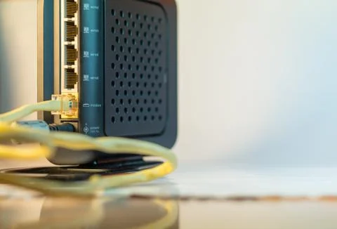 Wireless Modem back Stock Photos