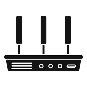 Wireless modem icon simple . Wifi internet Illustrazione stock