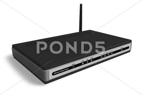 Wireless modem/router Stock Illustration