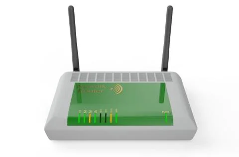 Wireless modem/router Stock Illustration