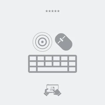 Wireless mouse and keyboard Stock Illustration