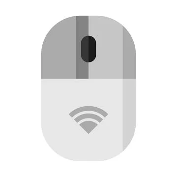 Wireless mouse flat clipart vector illustration Illustrazione stock