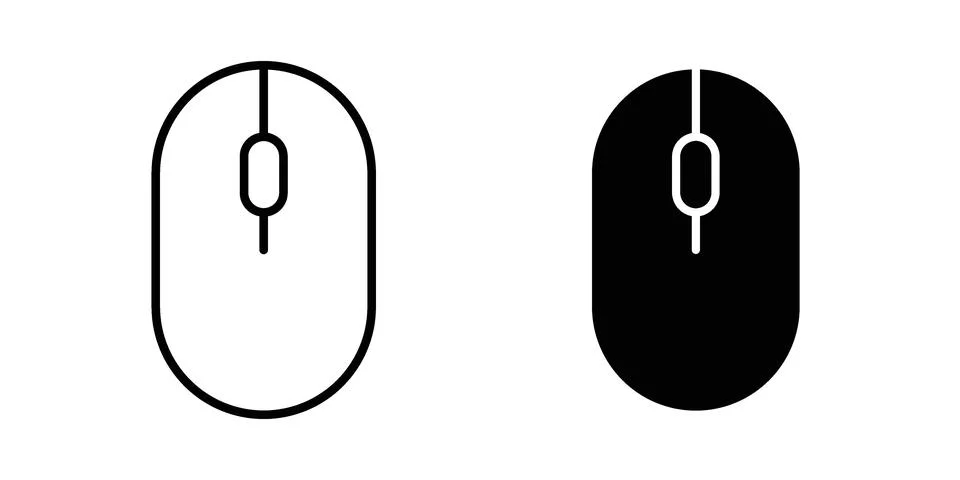 Wireless mouse icon concept. best for web design Stock Illustration