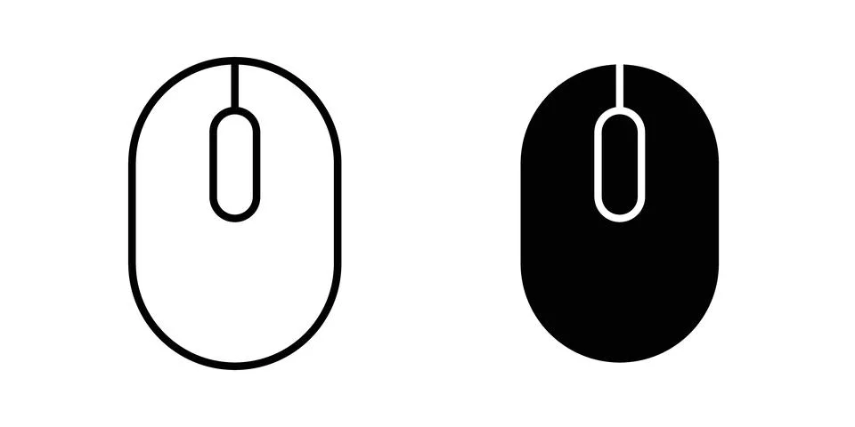Wireless mouse icon illustration. Pixel perfect vector graphics Stock Illustration