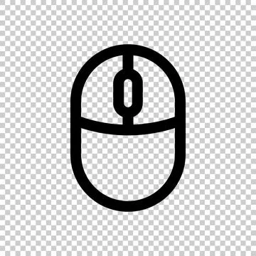 Wireless mouse icon isolated on transparent background. Vector. 스톡 일러스트