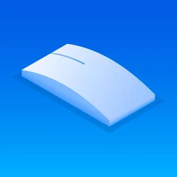 Wireless mouse icon, isometric style Stock Illustration