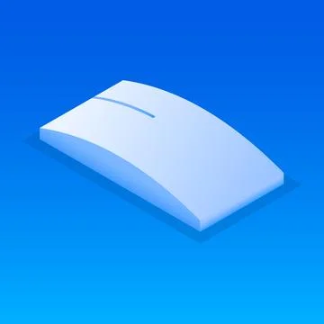 Wireless mouse icon, isometric style Stock Illustration
