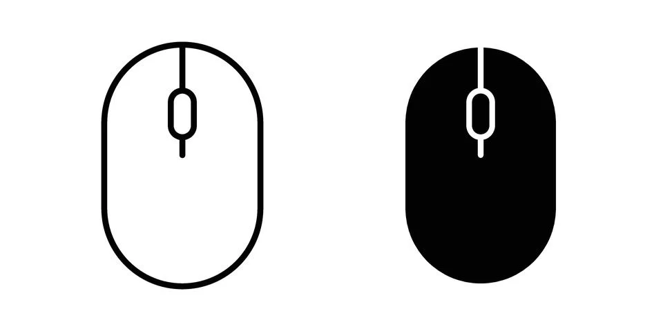 Wireless mouse icon or illustration vector symbols 스톡 일러스트