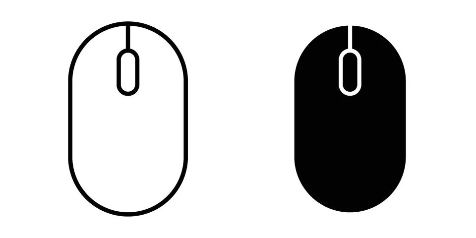Wireless mouse icon vector design illustrations 스톡 일러스트