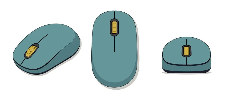Wireless Mouse Illustrazione stock