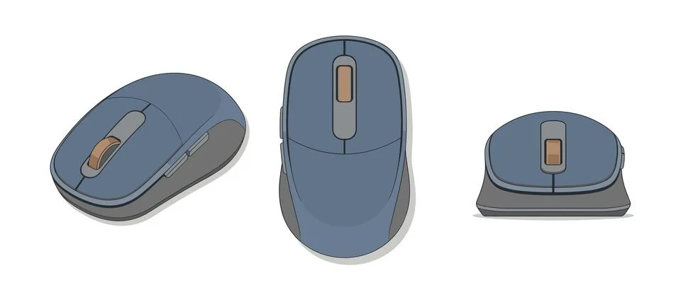 Wireless Mouse Illustrazione stock
