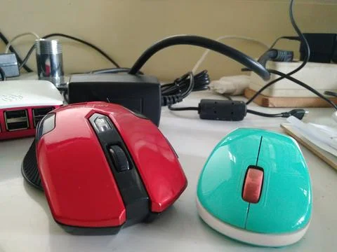 Wireless mouse Stock Photos